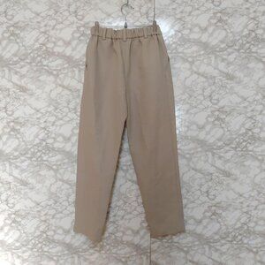 HeveSlack Tapered Pants with Pleats Tan